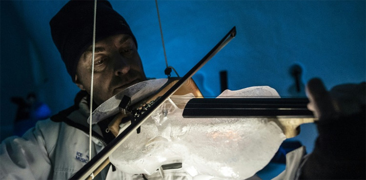 Ice instruments melt musical boundaries