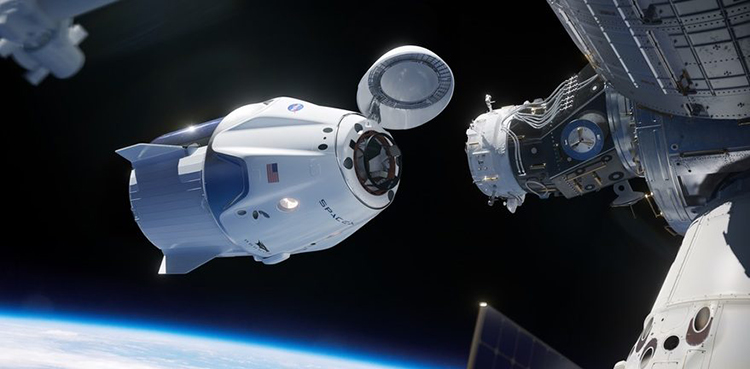 SpaceX craft ISS Earth