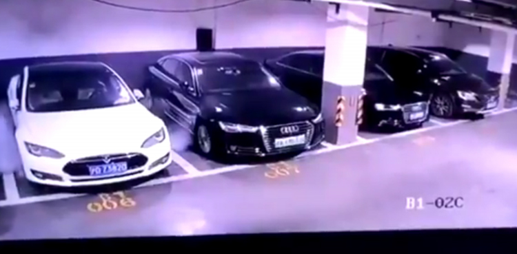 WATCH: Probe Launched After Tesla Car 'self Ignites'