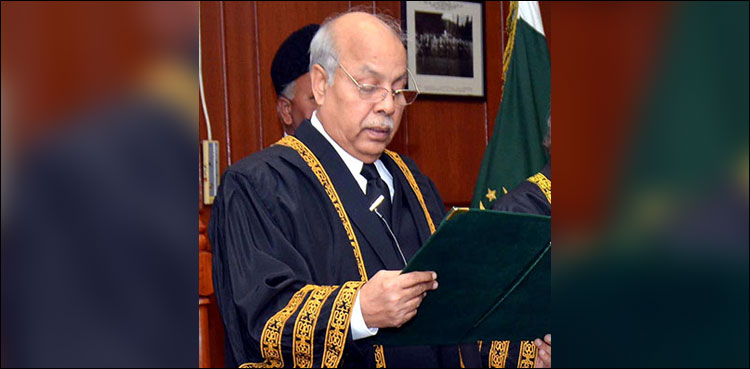 Justice Gulzar Ahmed takes oath as acting chief justice