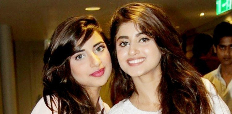 Saboor Aly Shares Throwback Childhood Picture With Sajal Aly