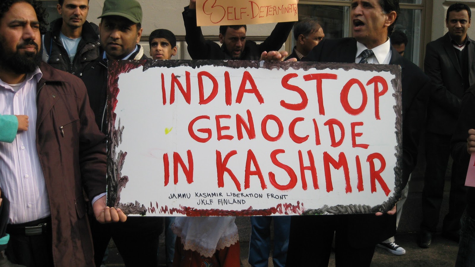 Protest in Finland denounces Indian actions in occupied Kashmir