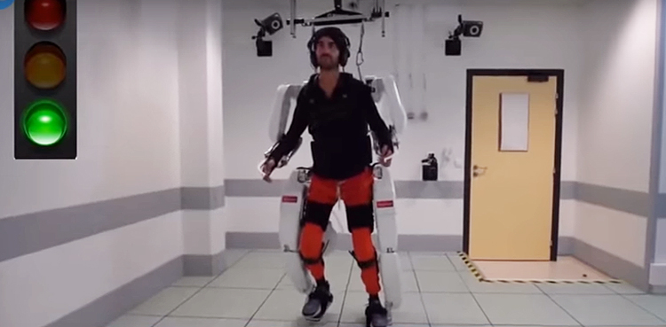 WATCH: Paralyzed Man Walks Again With Brain-controlled Exoskeleton