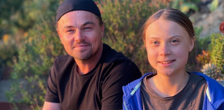 Greta Thunberg, Leonardo DiCaprio