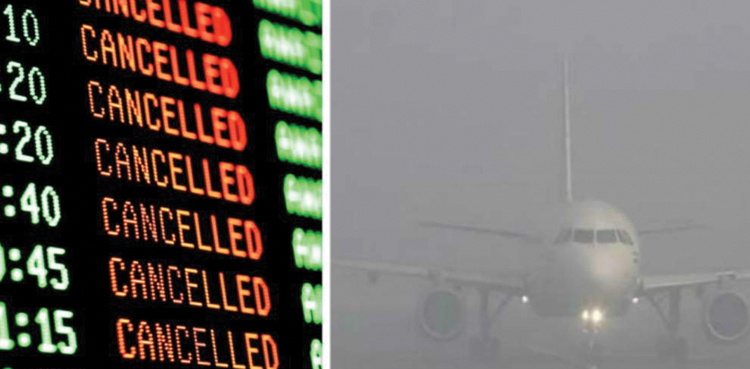 islamabad airport, flight schedule, bad weather