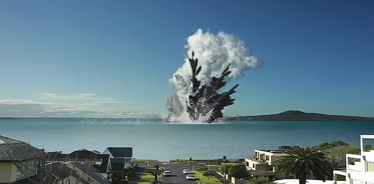 Is this a video of volcano eruption on New Zealand's White ...