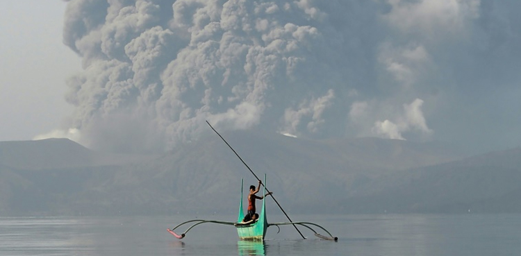 Philippines On Alert As Volcano Spews Ash Lava