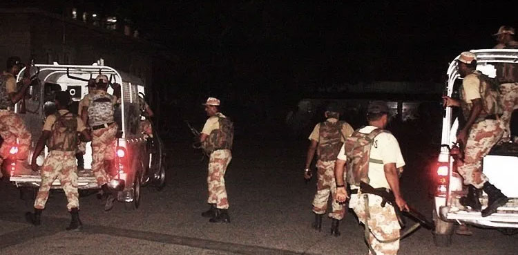 Rangers raid, extortion gang, combing operation