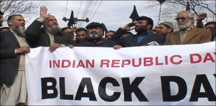 Kashmiri people stage protests globally as India celebrates Republic Day