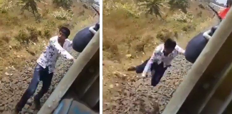 Boys Tiktok Stunt On Moving Train Goes Horribly Wrong 8037