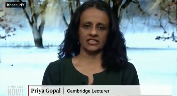 Priya Gopal Cambridge University Muslims Jews genocide Nazis India