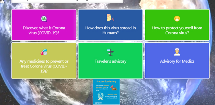 coronavirus web portal