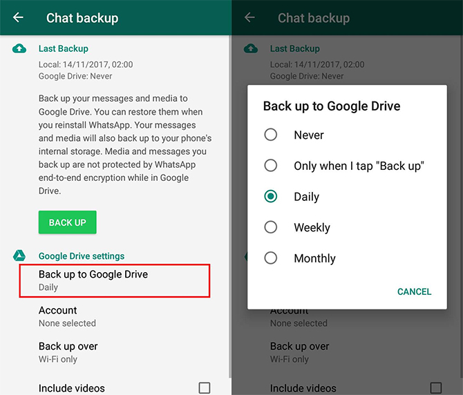 WhatsApp restore chat history new mobile phone number