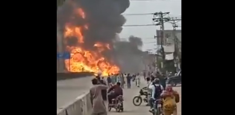 LPG tanker fire