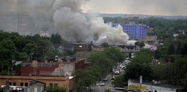 Racial violence Minneapolis Minnesota US