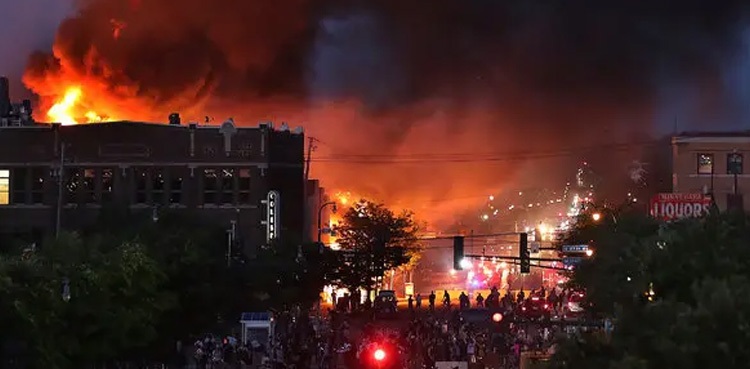 Racial violence Minneapolis Minnesota US