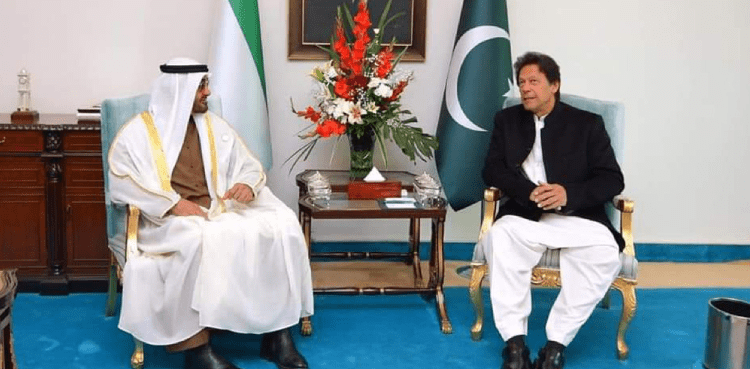 PM Imran Abu Dhabi crown prince