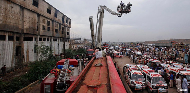 Baldia Town factory fire JIT report extortion terrorism