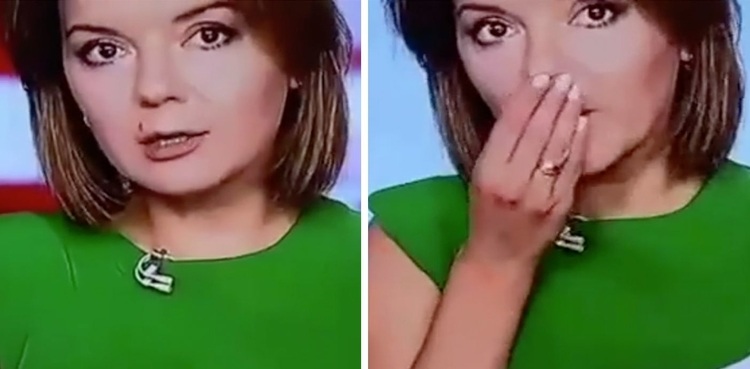 news anchor tooth falls out