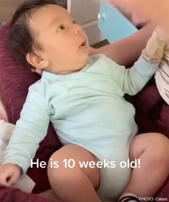 Viral video parents 10 week old boy i love you