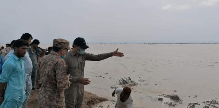 Balochistan floodwater, Khairpur Nathan Shah, Dadu flooding