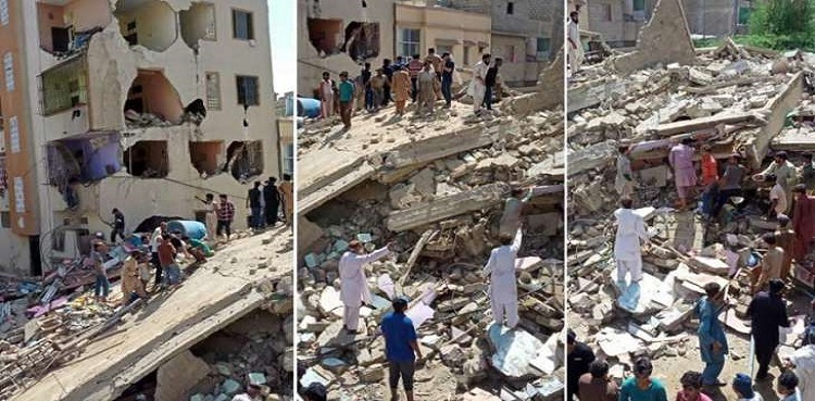 korangi building collapse site