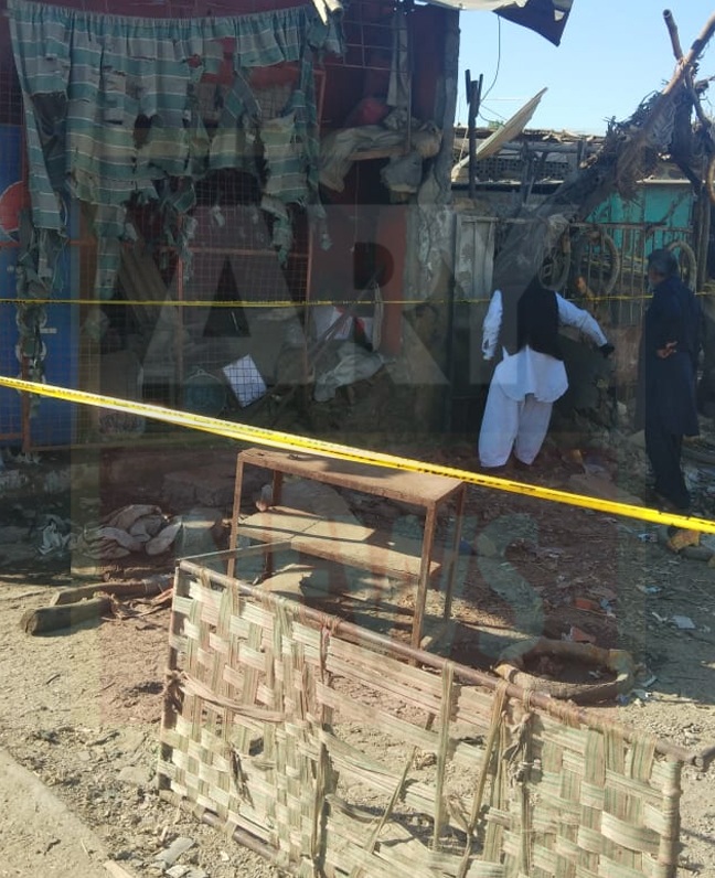 karachi explosion passenger bus shireen jinnah colony