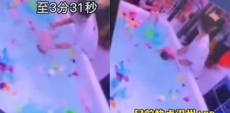 baby drown daycare centre unattended video