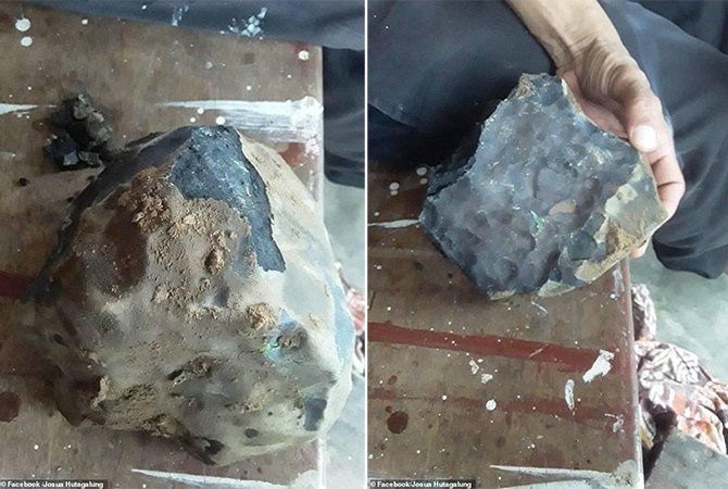 meteorite coffin maker kolang indonesia man