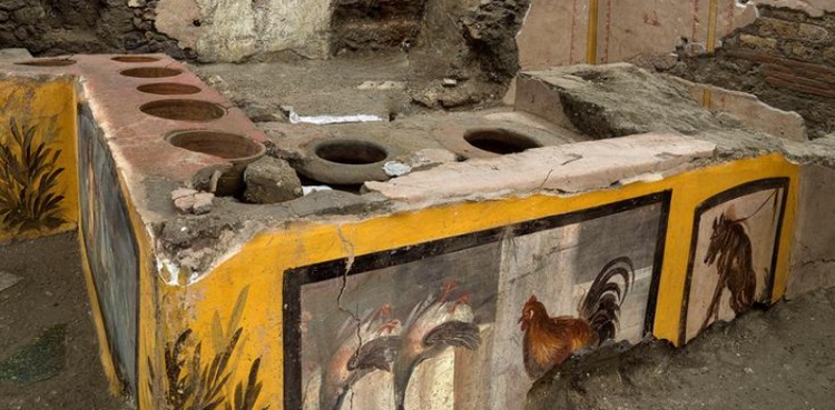 WATCH: Archaeologists uncover ancient street food shop in Pompeii