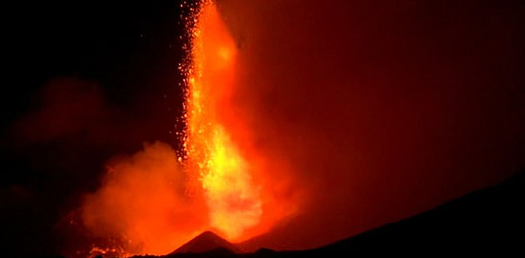 WATCH: Mount Etna spewing lava, ash during brief volcano eruption