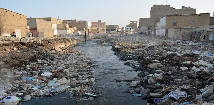 karachi drain encroachment