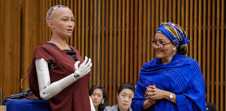 Sophia robot AI future humanity