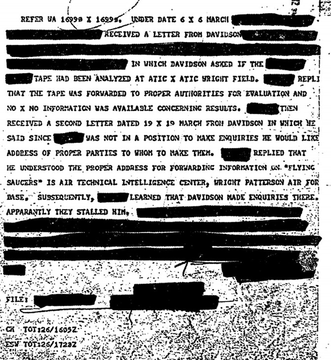 ufo sightings documents declassified cia black vault