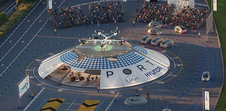 urban airport flying cars