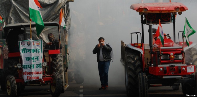 tractor rally farmers protests new delhi republic day