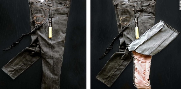 Airbag jeans invented to protect motorcyclists in road accidents