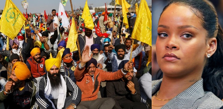 Outpouring of international support after Rihanna’s tweet about farmers’ protest