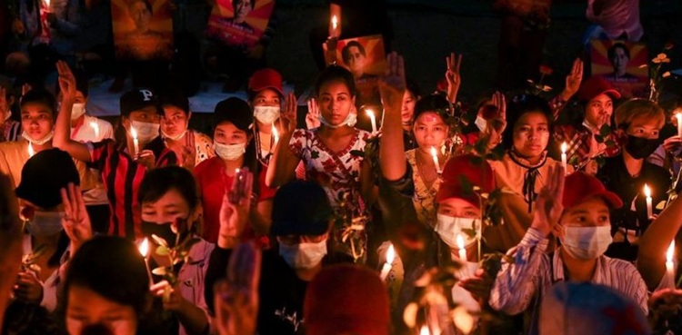 myanmar coup protests general strike