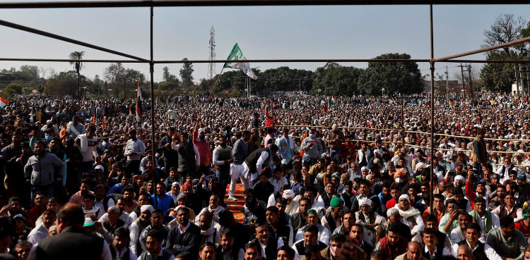 indian farmers protests rail blockade