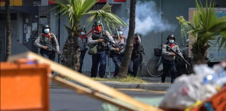 Myanmar police crack down on protests for second day; one dead, several hurt