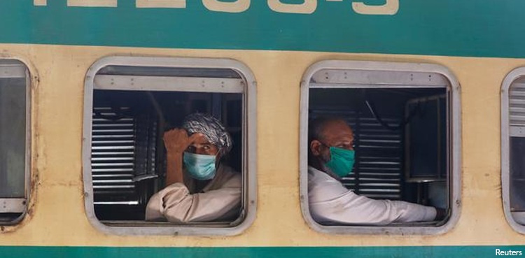 coronavirus sops railway stations trains pakistan railways