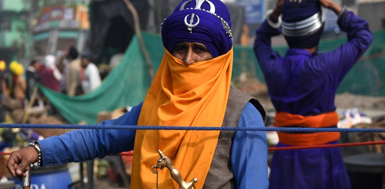 sikh farmers protest India