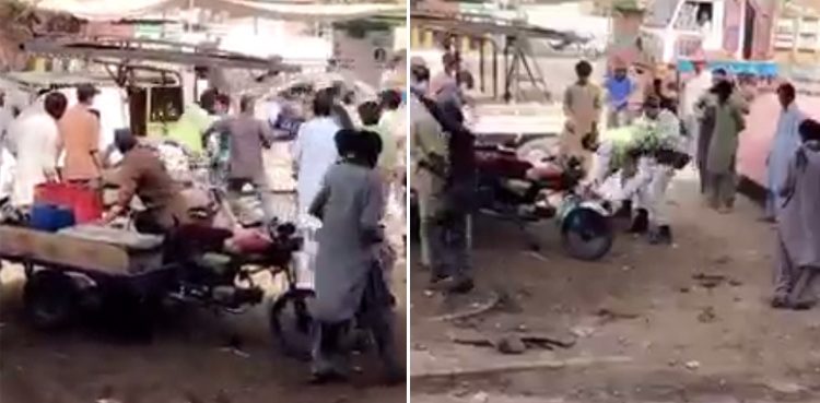 traffic wardens citizen fight violent brawl karachi