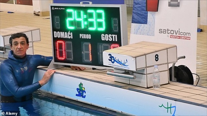 budimir buda šobat world record holding breath underwater