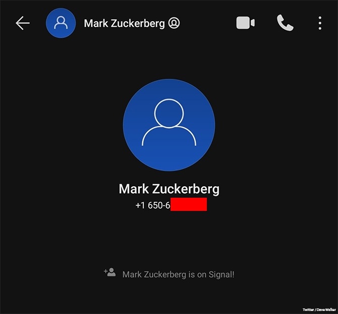 facebook ceo mark zuckerberg whatsapp signal data leak