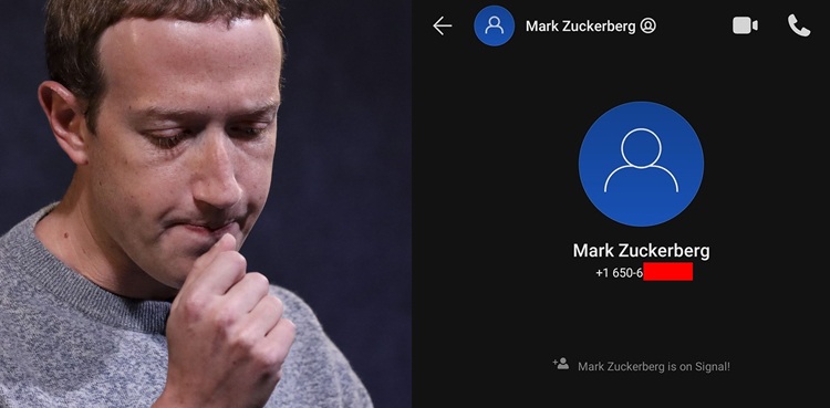 facebook ceo mark zuckerberg whatsapp signal data leak