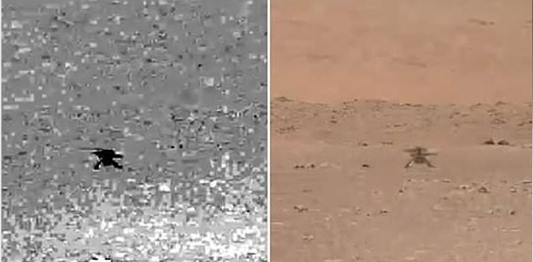 NASA Mars copter flight