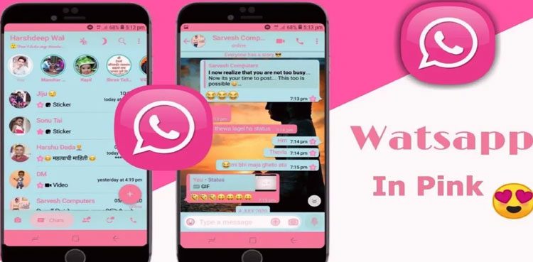 WhatsApp Pink