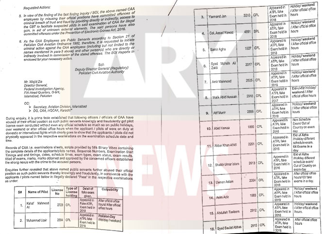 fake licence scandal fia arrests pilot caa officers